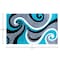 Flash Furniture Turquoise 2' x 3' Modern Plush Abstract Area Rug KP-RG952-23-TQ-GG - alternate 5